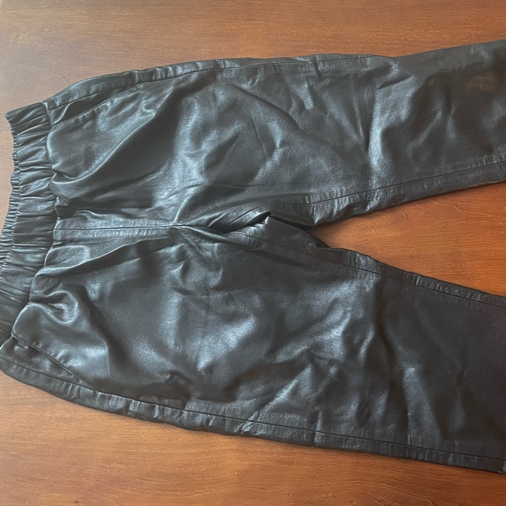 Vegan Leather Joggers